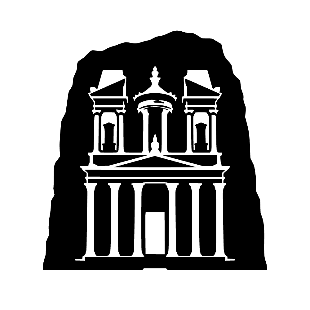 Petra Treasury Facade SVG cut file