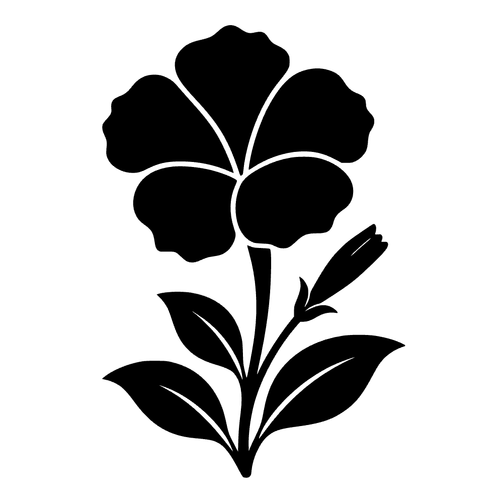 Flor de petunia — archivo SVG