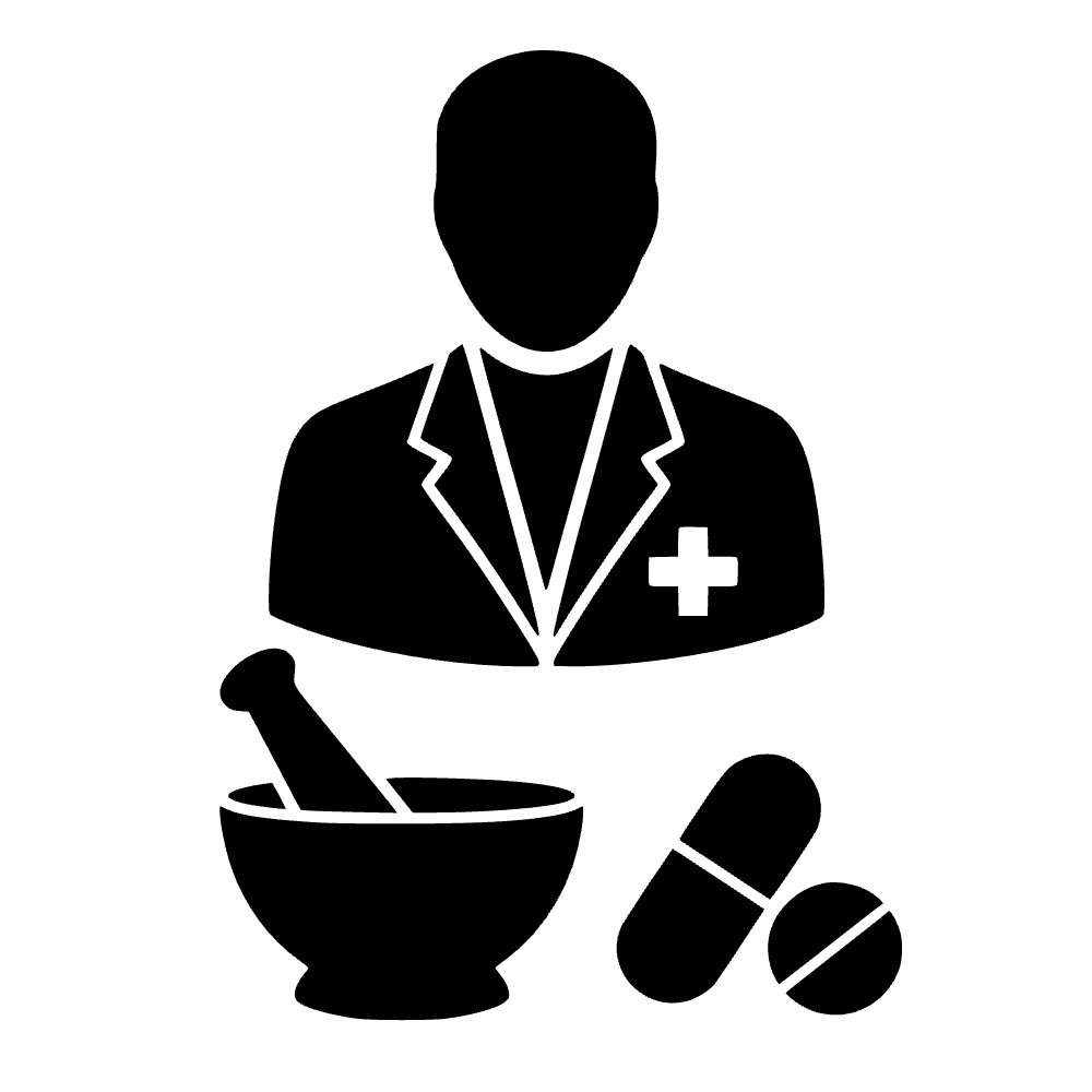 Mortero y pistilo de farmacéutico — archivo SVG