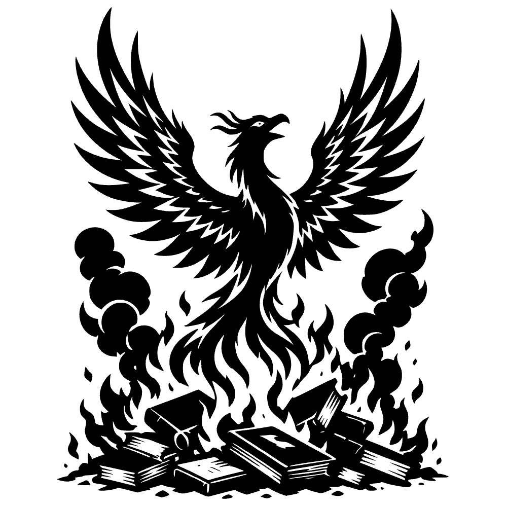 Fénix resurgiendo — vista previa del archivo SVG