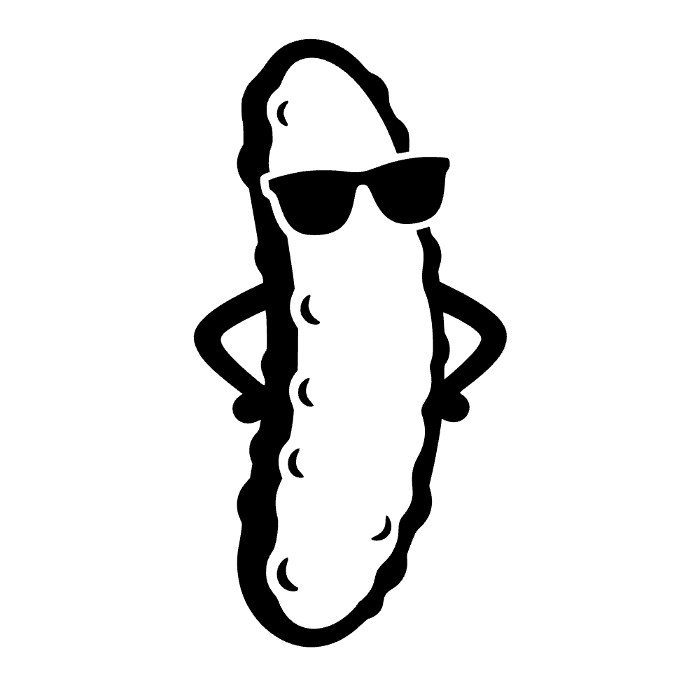 Pickle Character Icon SVG cut file preview