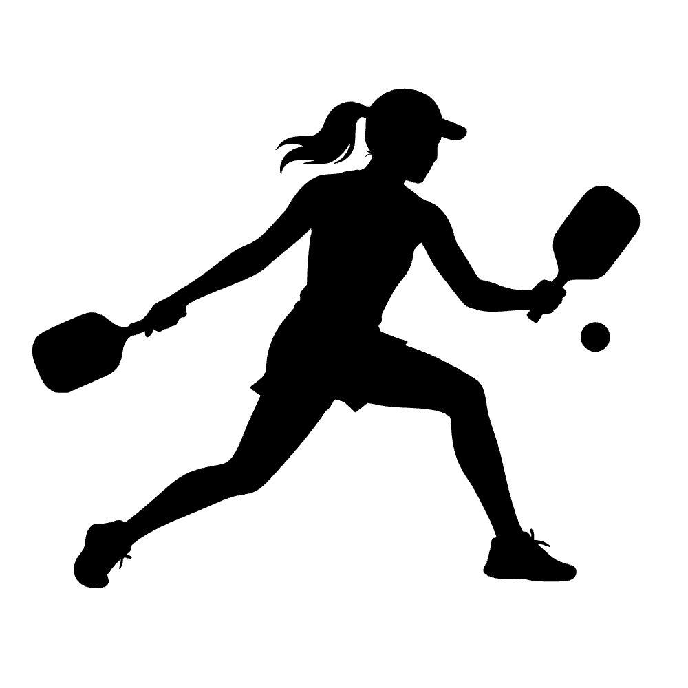 Raqueta y pelota de pickleball — archivo SVG