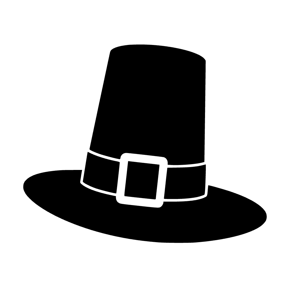 Sombrero de peregrino con hebilla — archivo SVG