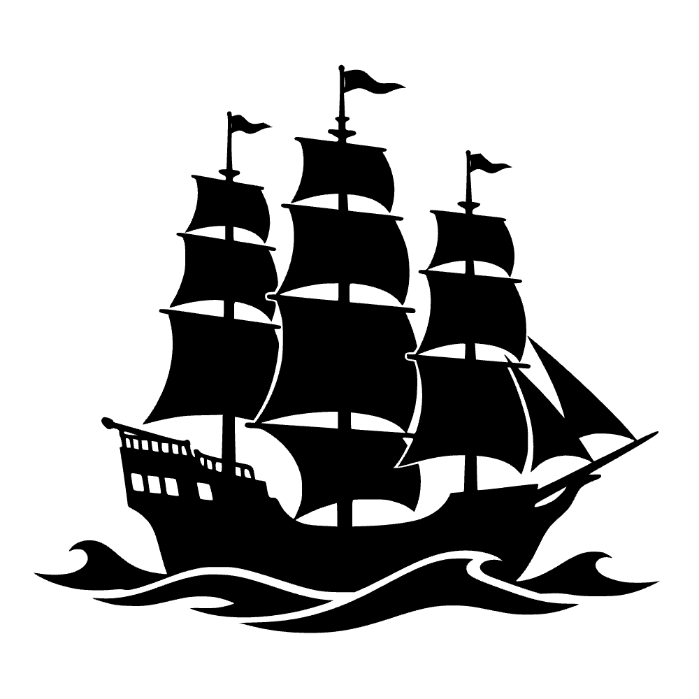 Barco pirata — archivo SVG