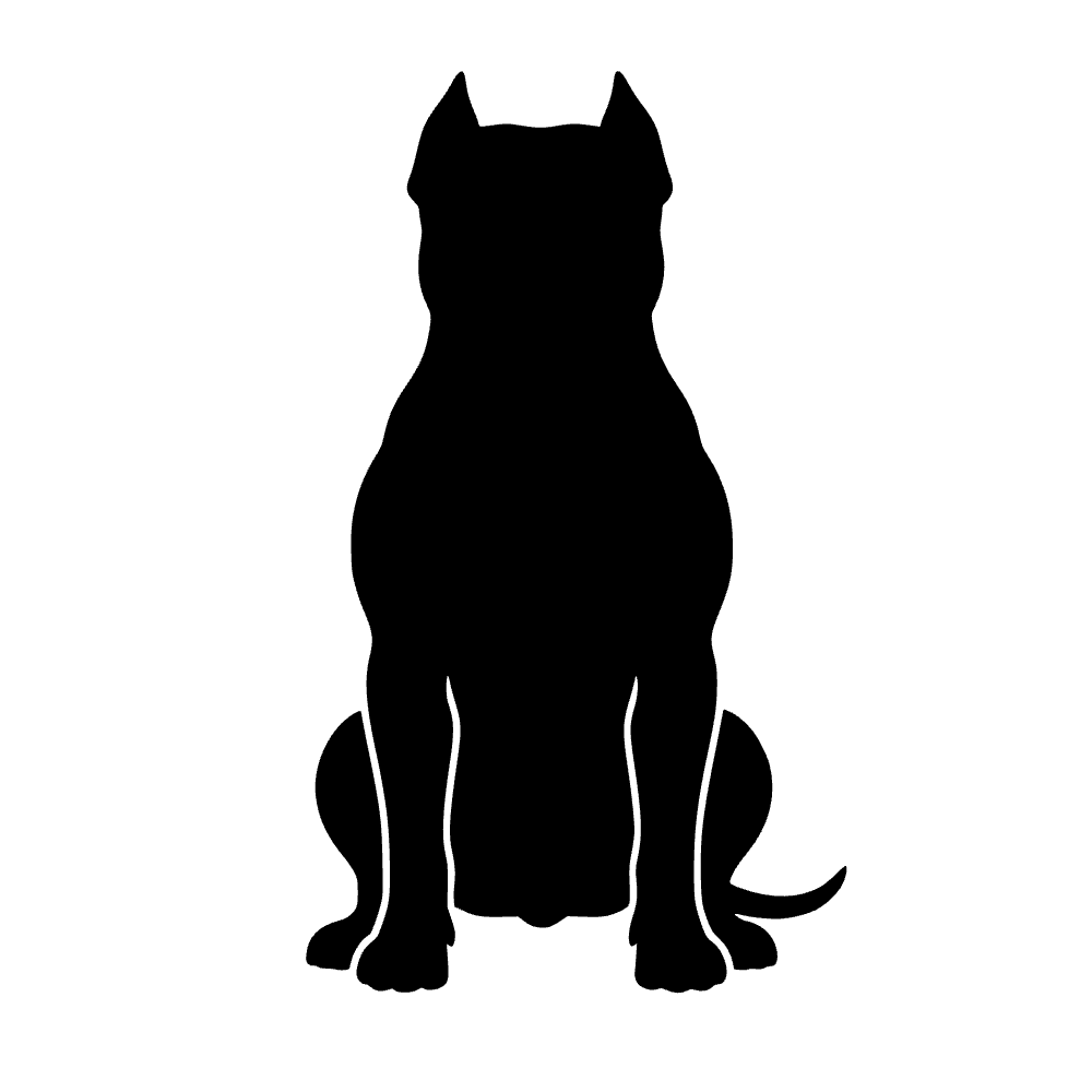 Perro pitbull terrier — archivo SVG