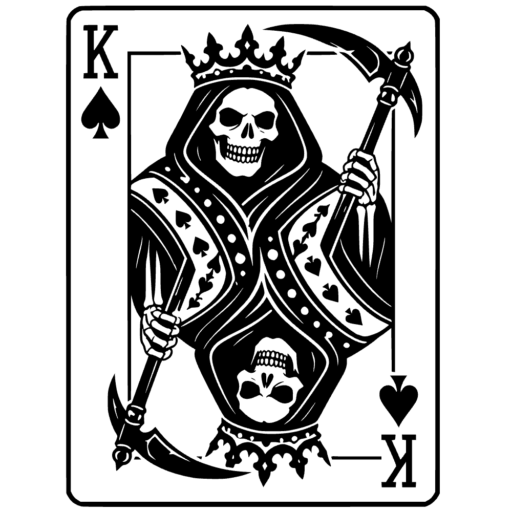 Icono de rey de carta de juego — archivo SVG