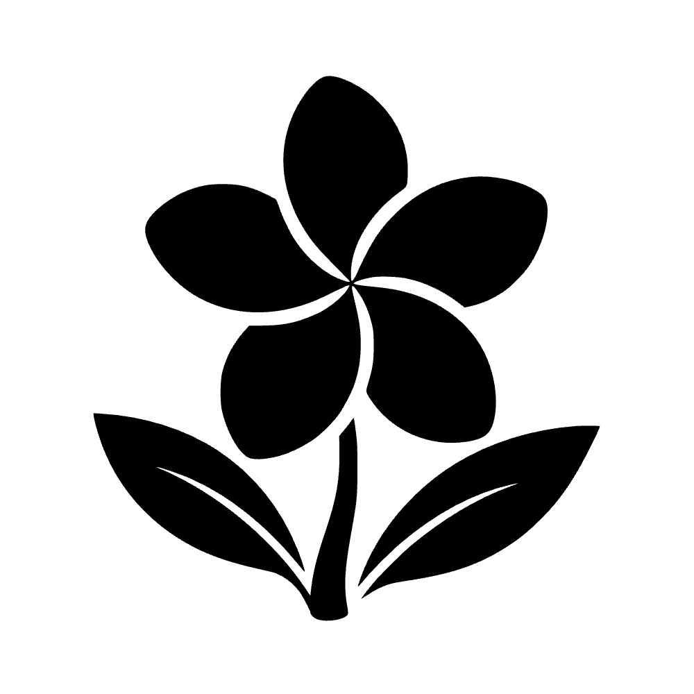 Flor de plumeria — archivo SVG