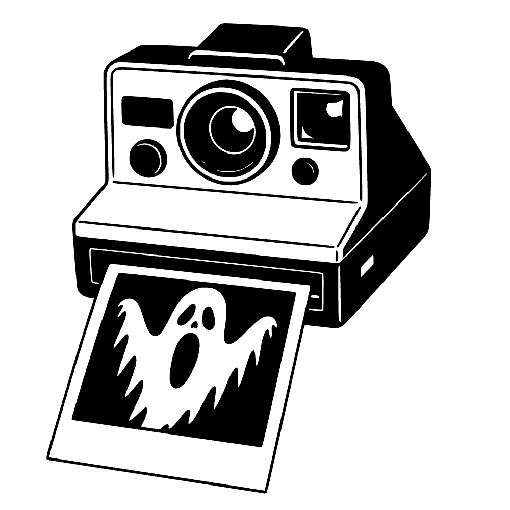 Polaroid Camera Silhouette SVG SVG cut file preview