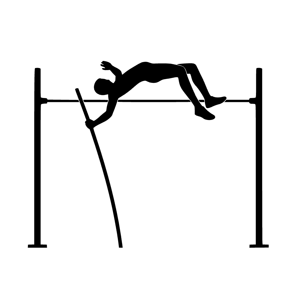 Icono de salto con pértiga — archivo SVG