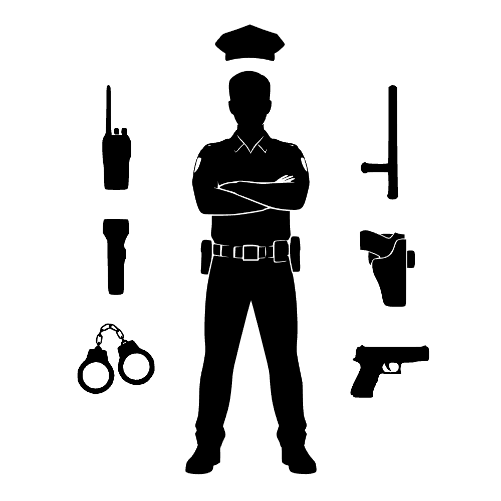 Oficial de policía de pie — archivo SVG