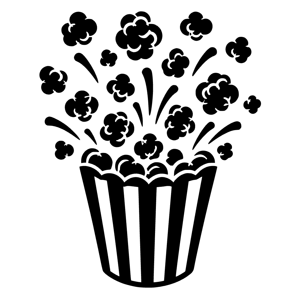 Cubo de palomitas explotando — vista previa del archivo SVG