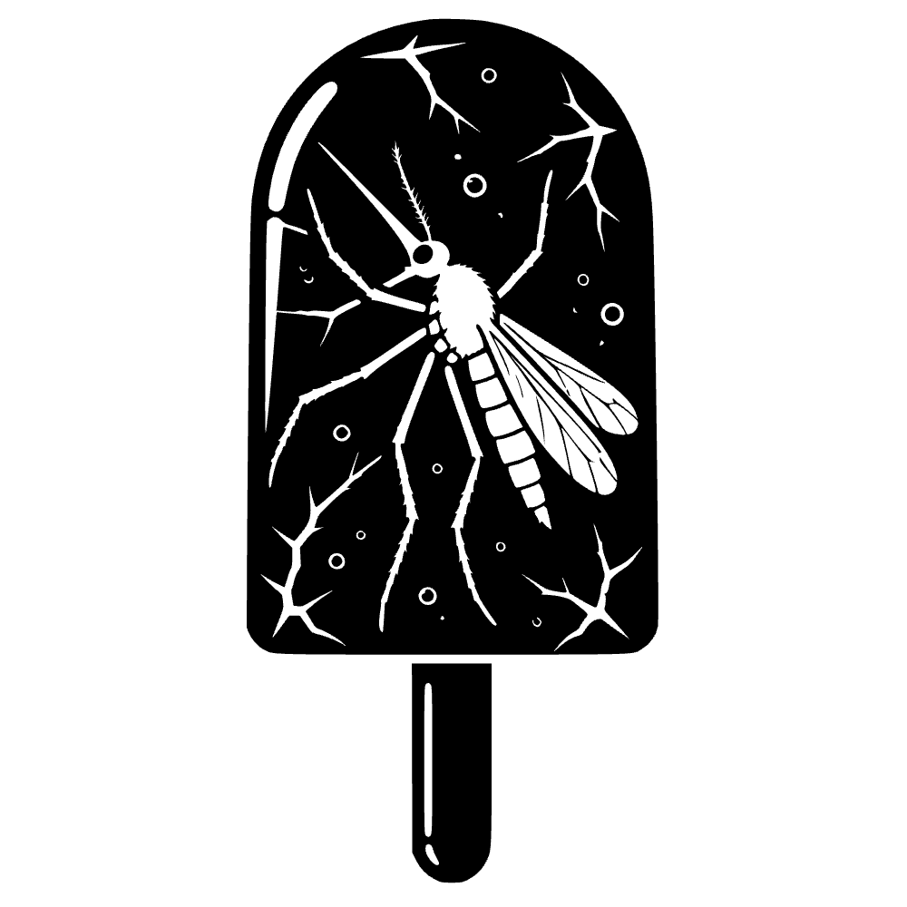 Popsicle Containing Frozen Prehistoric Icon SVG SVG cut file preview