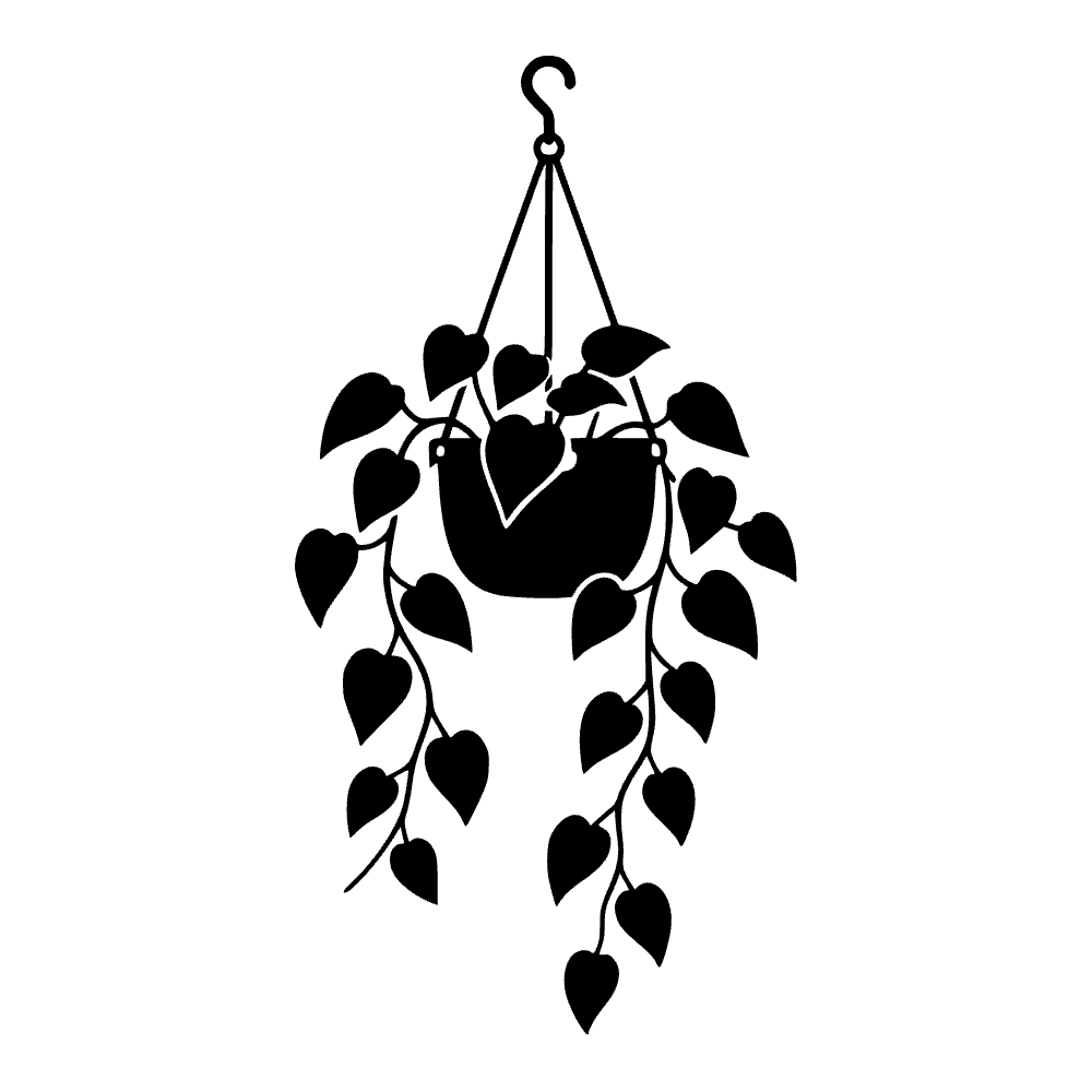 Planta colgante pothos — archivo SVG