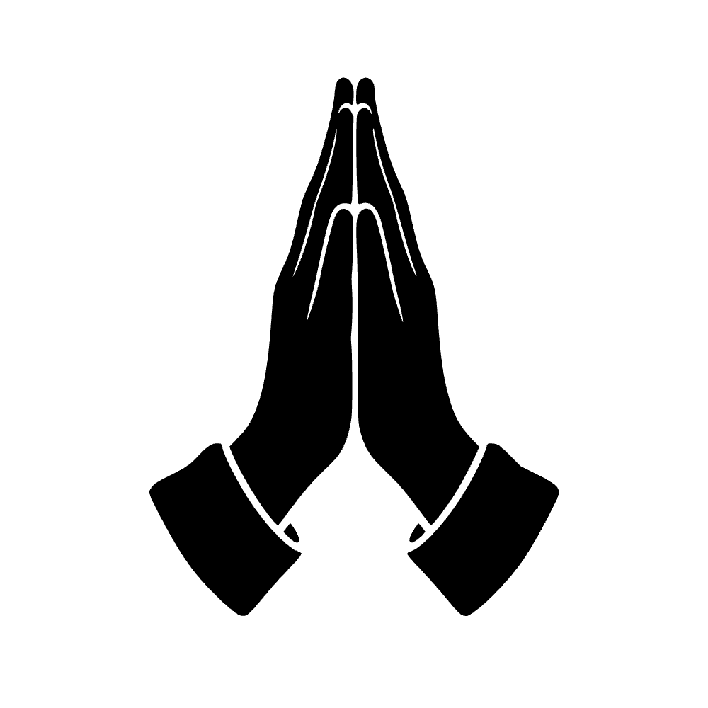 Manos en oración — archivo SVG