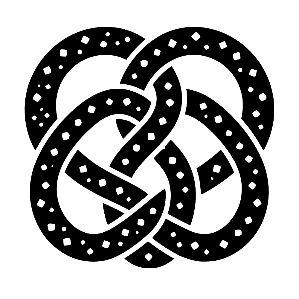 Pretzel Twisted Icon SVG SVG cut file preview