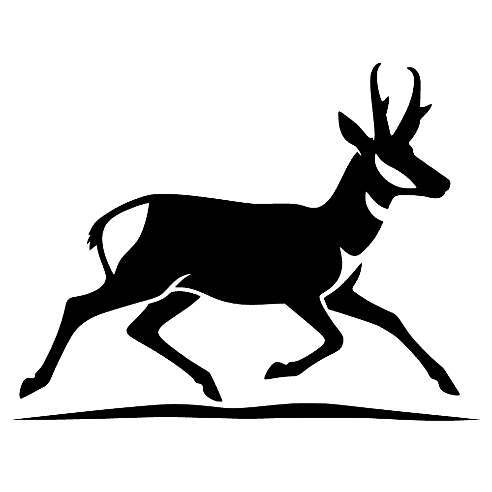 Pronghorn Antelope Icon SVG cut file preview