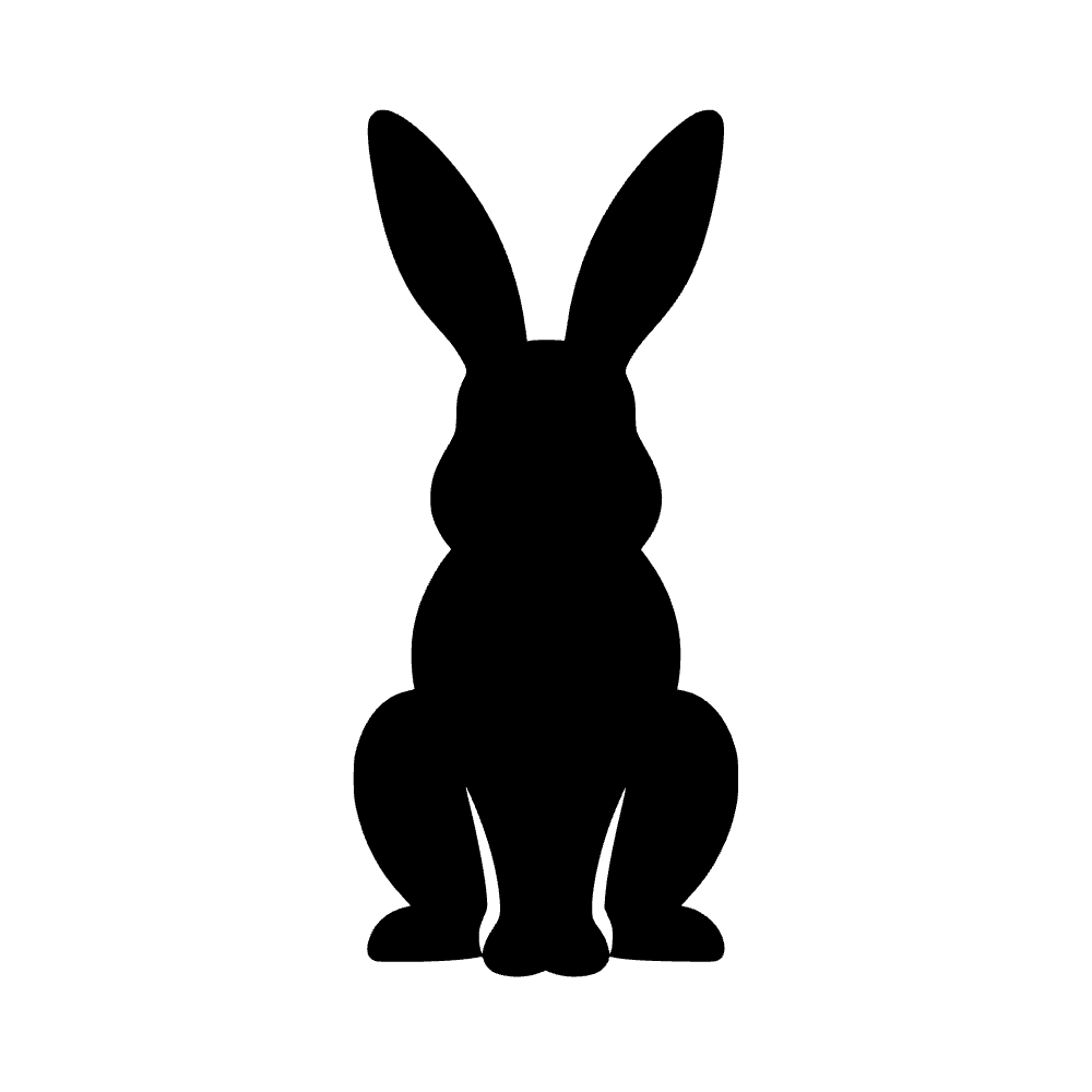 Conejo sentado — archivo SVG