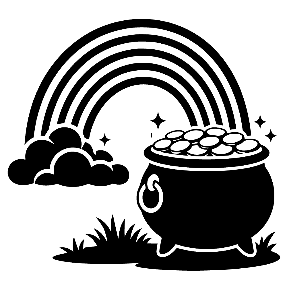 Arcoíris hermoso — archivo SVG