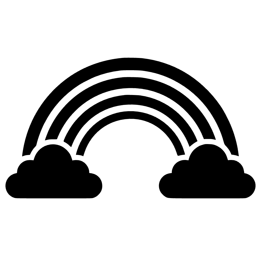 Nubes de arcoíris — archivo SVG