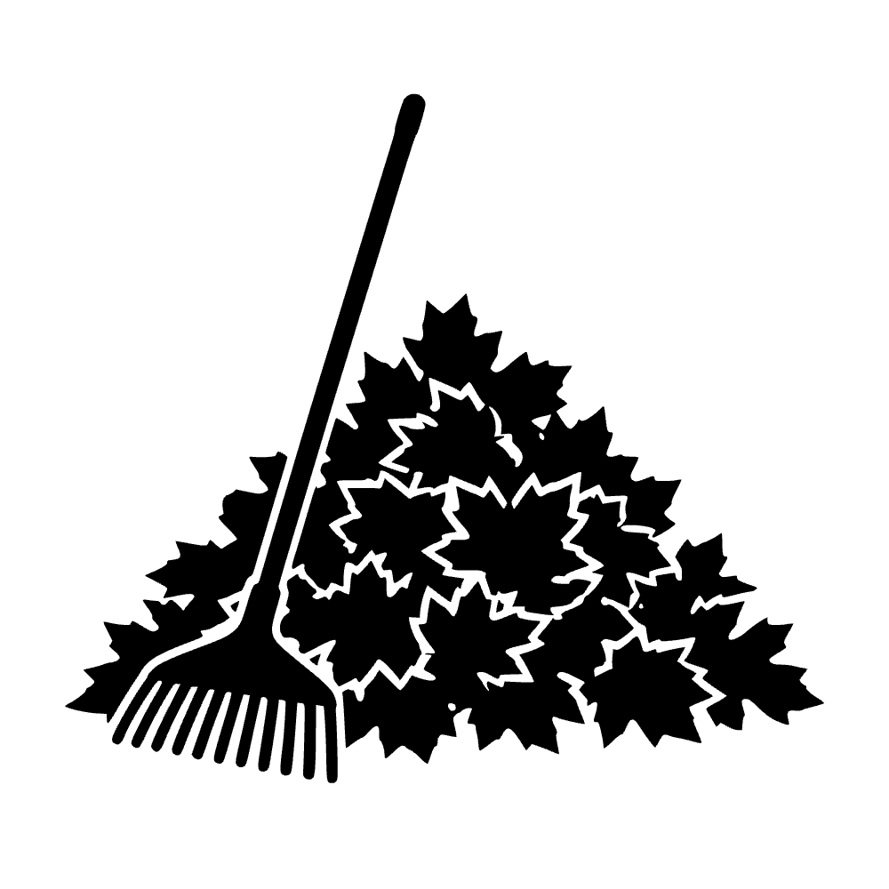 Rastrillando hojas — archivo SVG