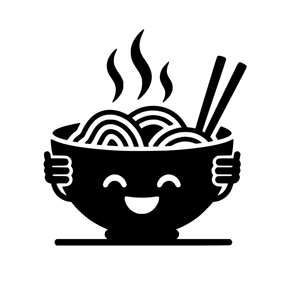 Ramen Bowl Character SVG cut file preview