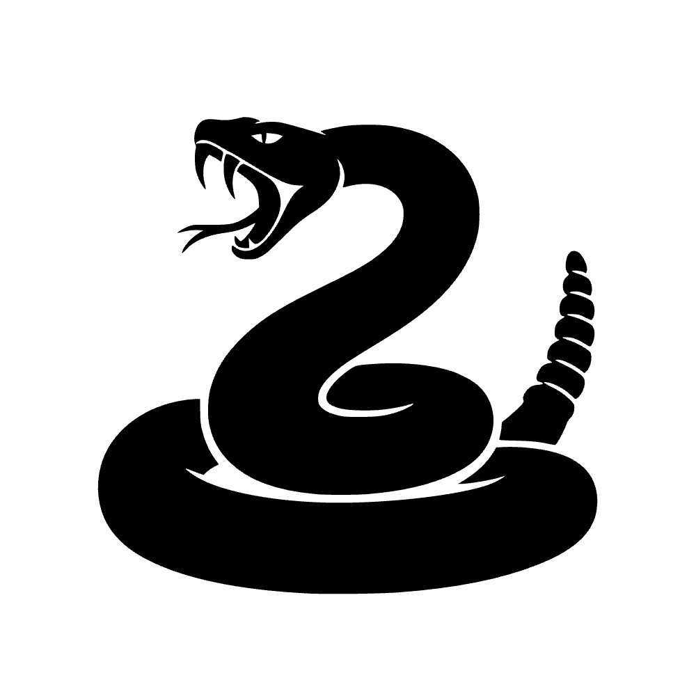 Rattlesnake Coiled Strike SVG cut file preview