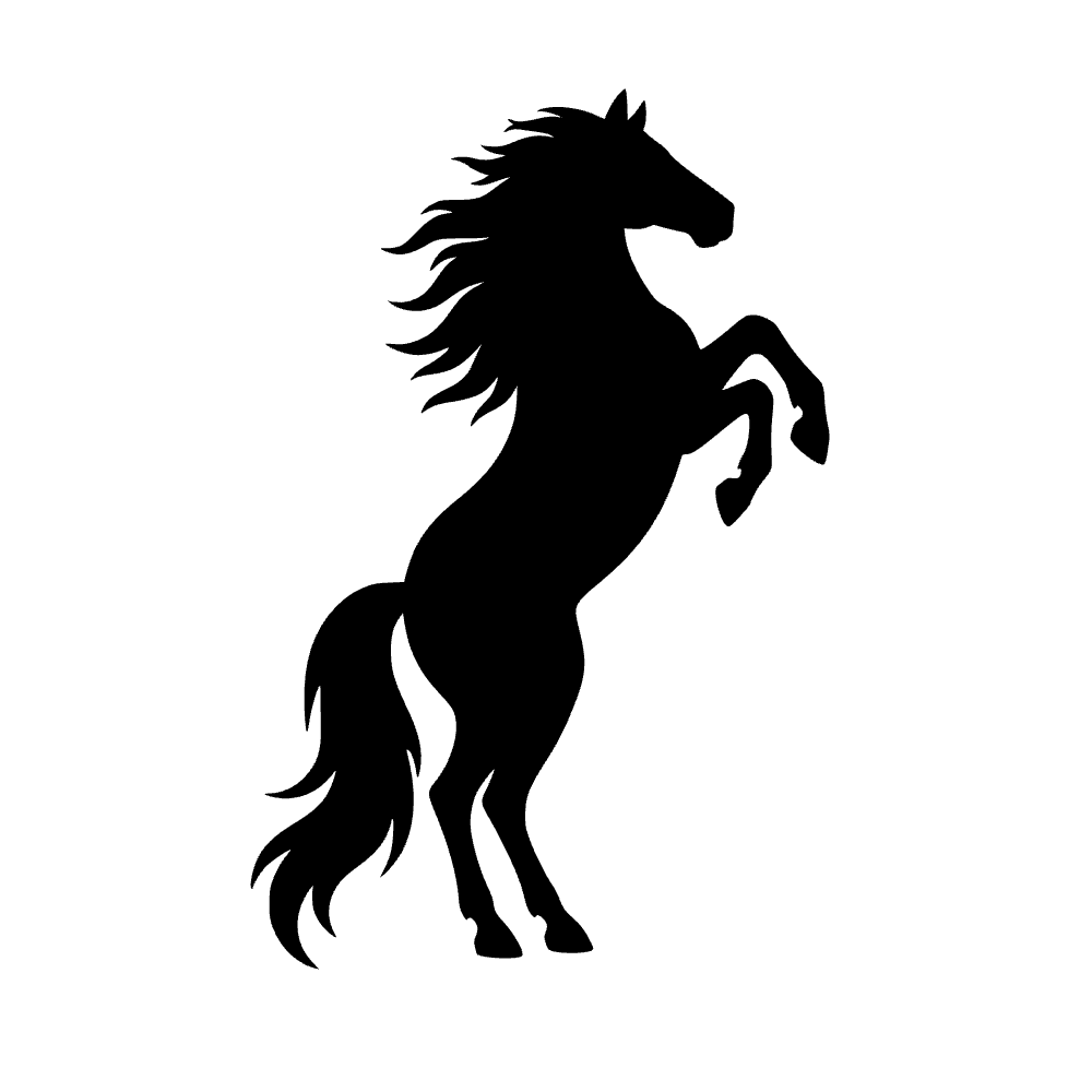 Caballo en posición de rear — archivo SVG