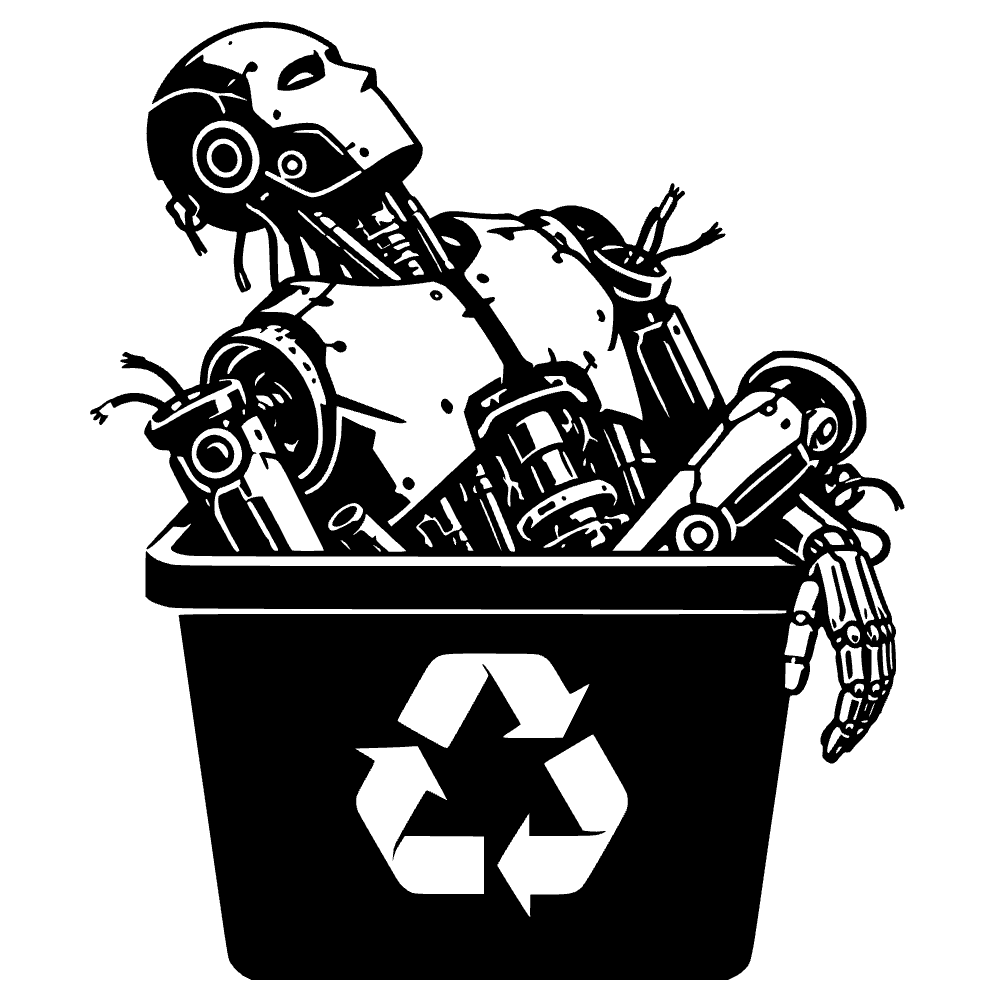 Robot de reciclaje — archivo SVG