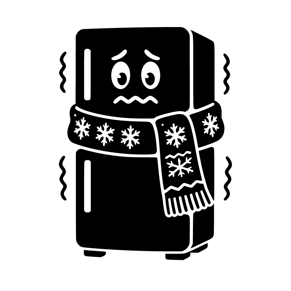 Refrigerador temblando — archivo SVG