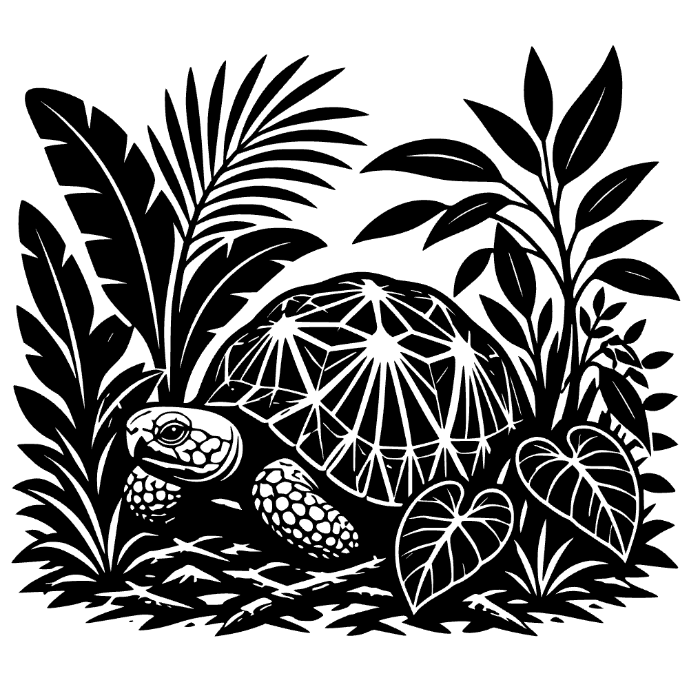 Ícono de tortuga descansando — vista previa del archivo SVG