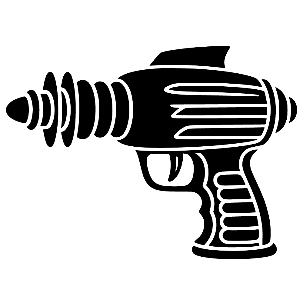 Pistola de rayos retro — archivo SVG