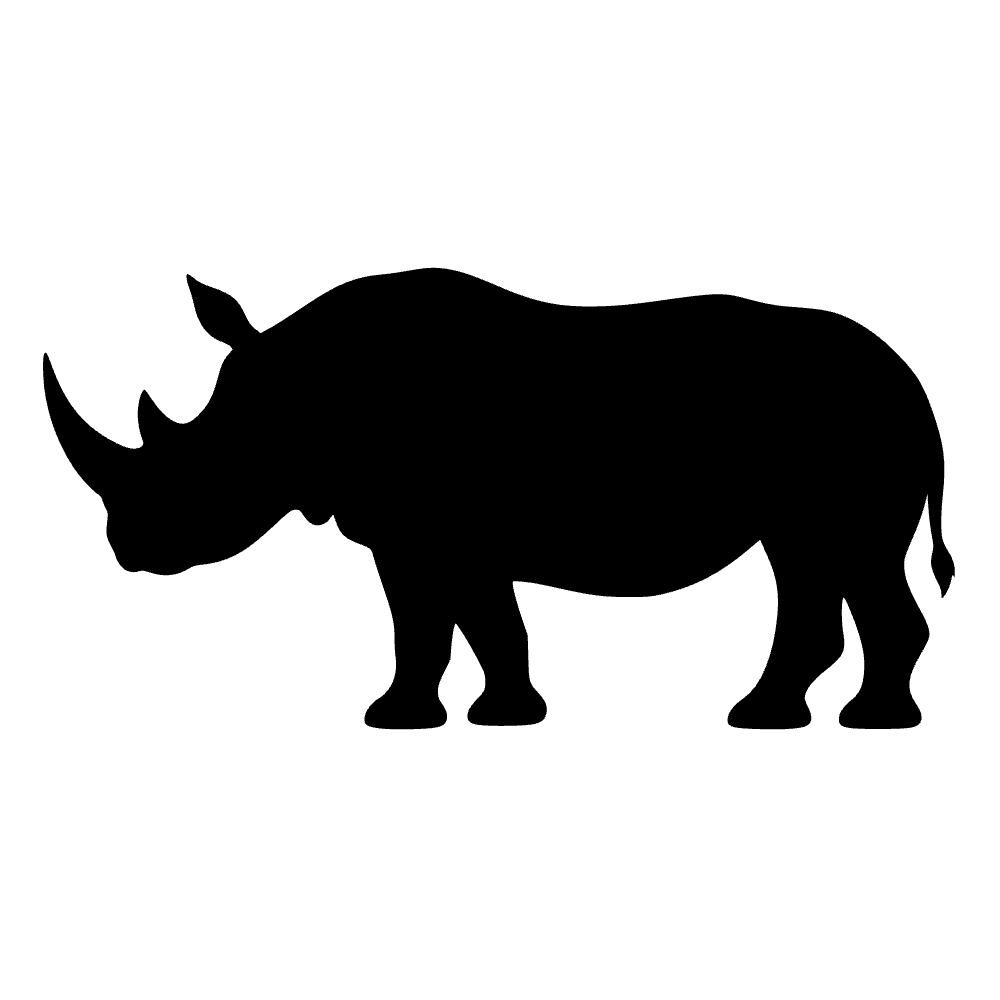 Rinoceronte de pie — archivo SVG