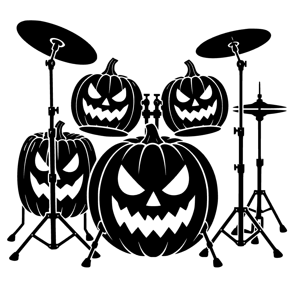 Rock Band Drum Set Icon SVG SVG cut file preview