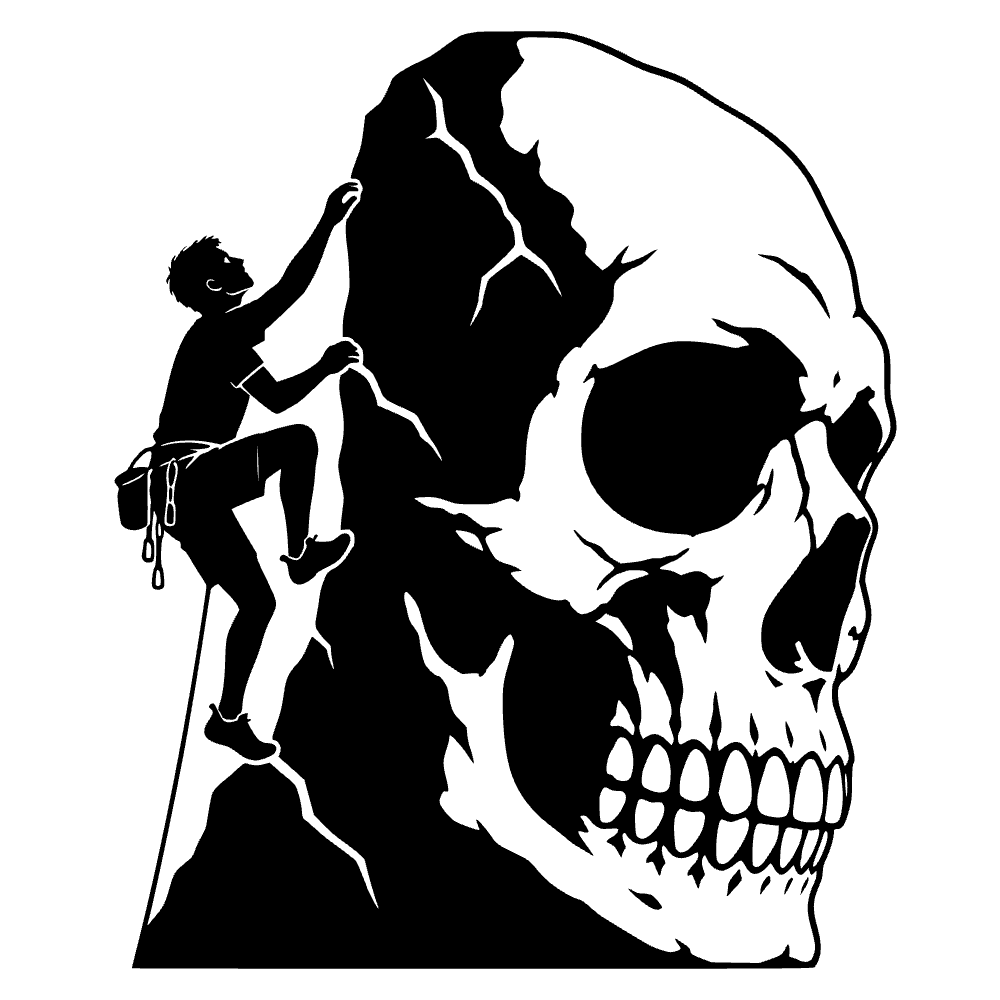 Rock Climber Gripping Onto Icon SVG SVG cut file preview
