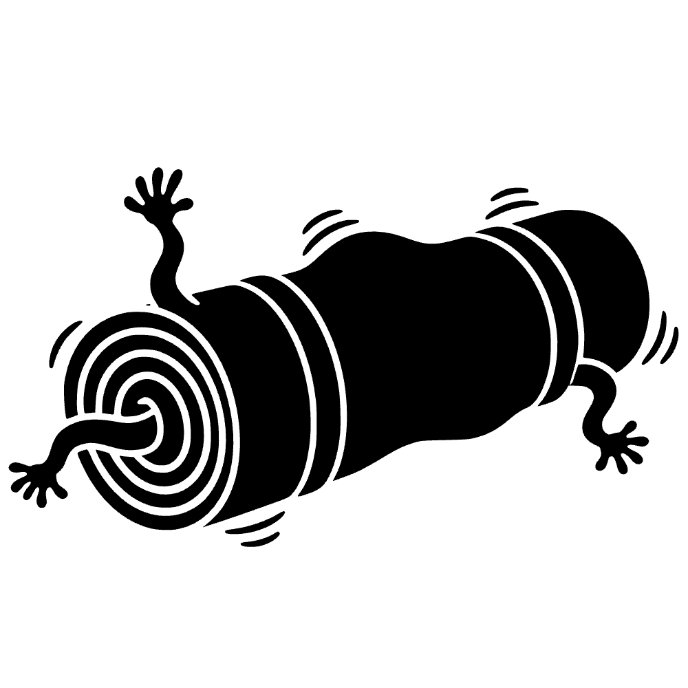 Rolled Up Yoga Mat SVG cut file