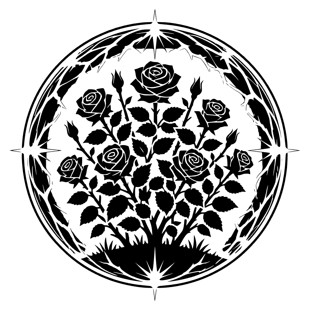 Icono de arbusto de rosas — archivo SVG