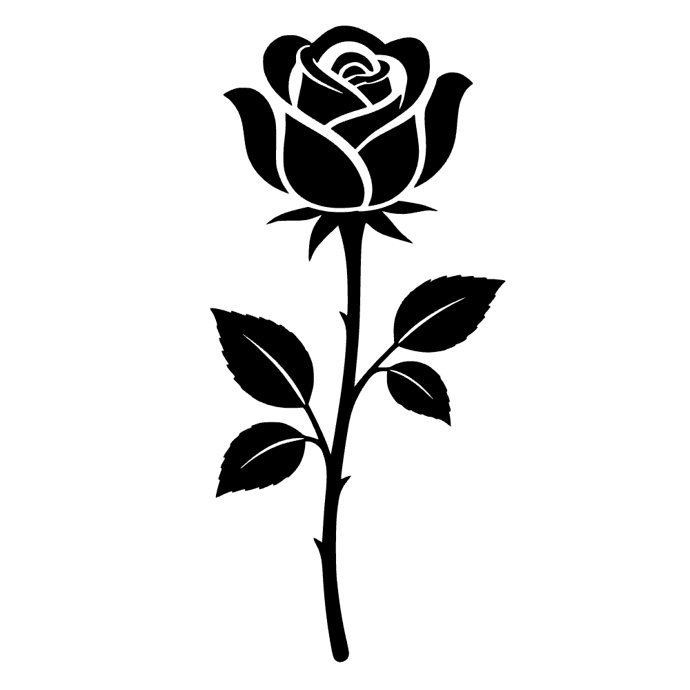 Icono de tallo de rosa — archivo SVG