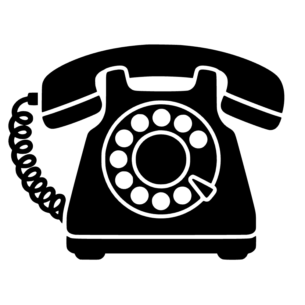 Icono de teléfono de disco — archivo SVG