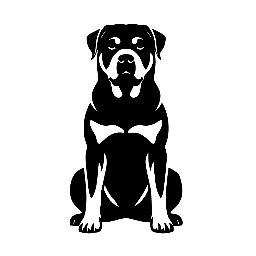 Perro Rottweiler — archivo SVG