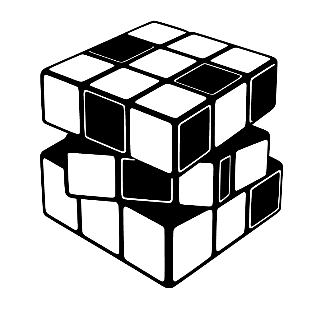 Rubik's Cube SVG cut file