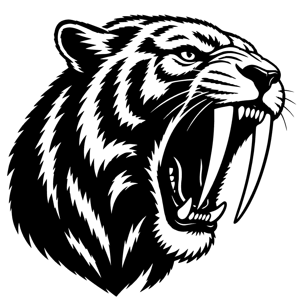 Tigre de dientes de sable — archivo SVG