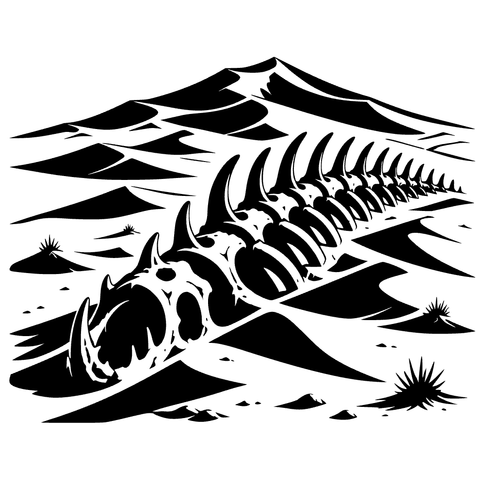 Dunas del desierto del Sahara — archivo SVG