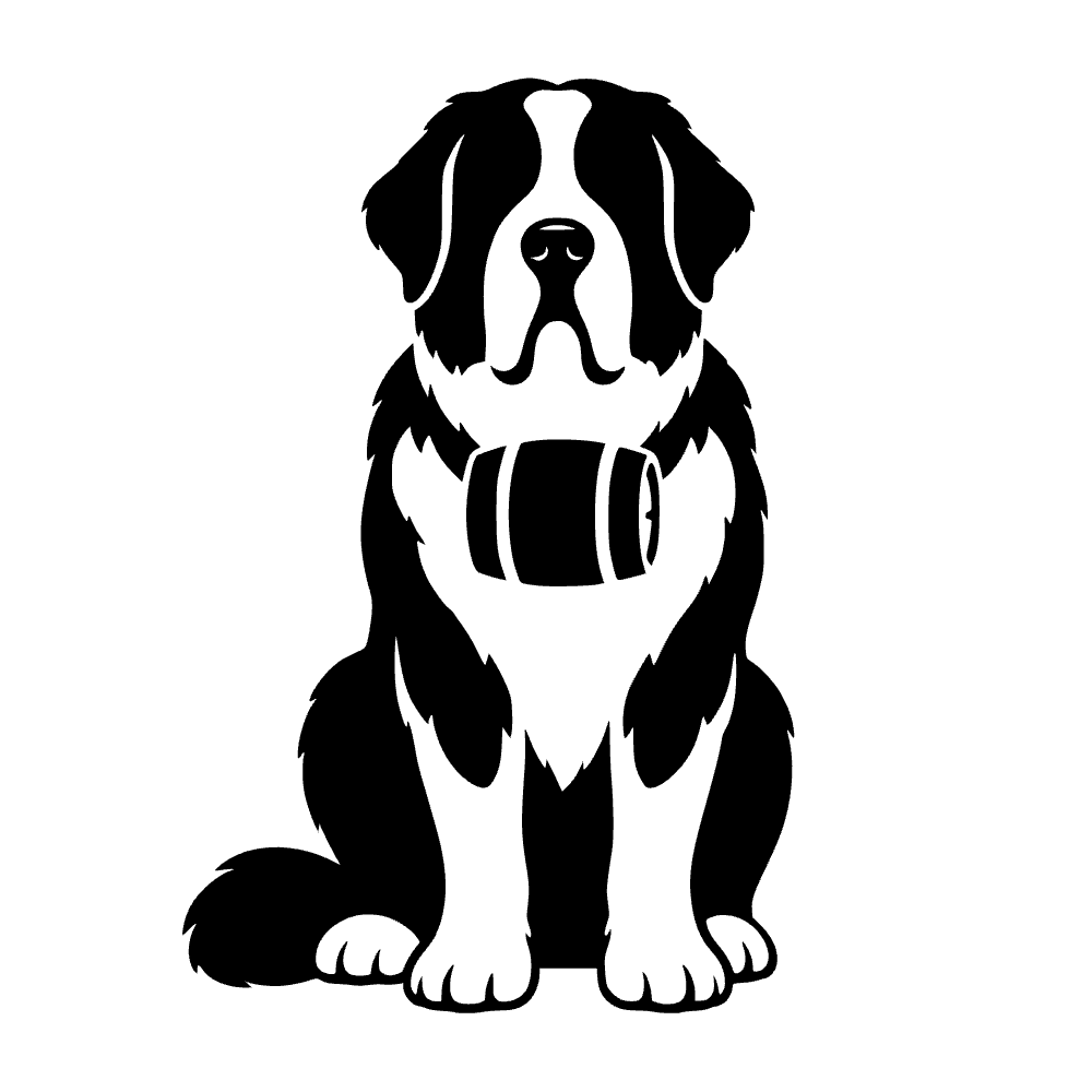 Perro San Bernardo — archivo SVG