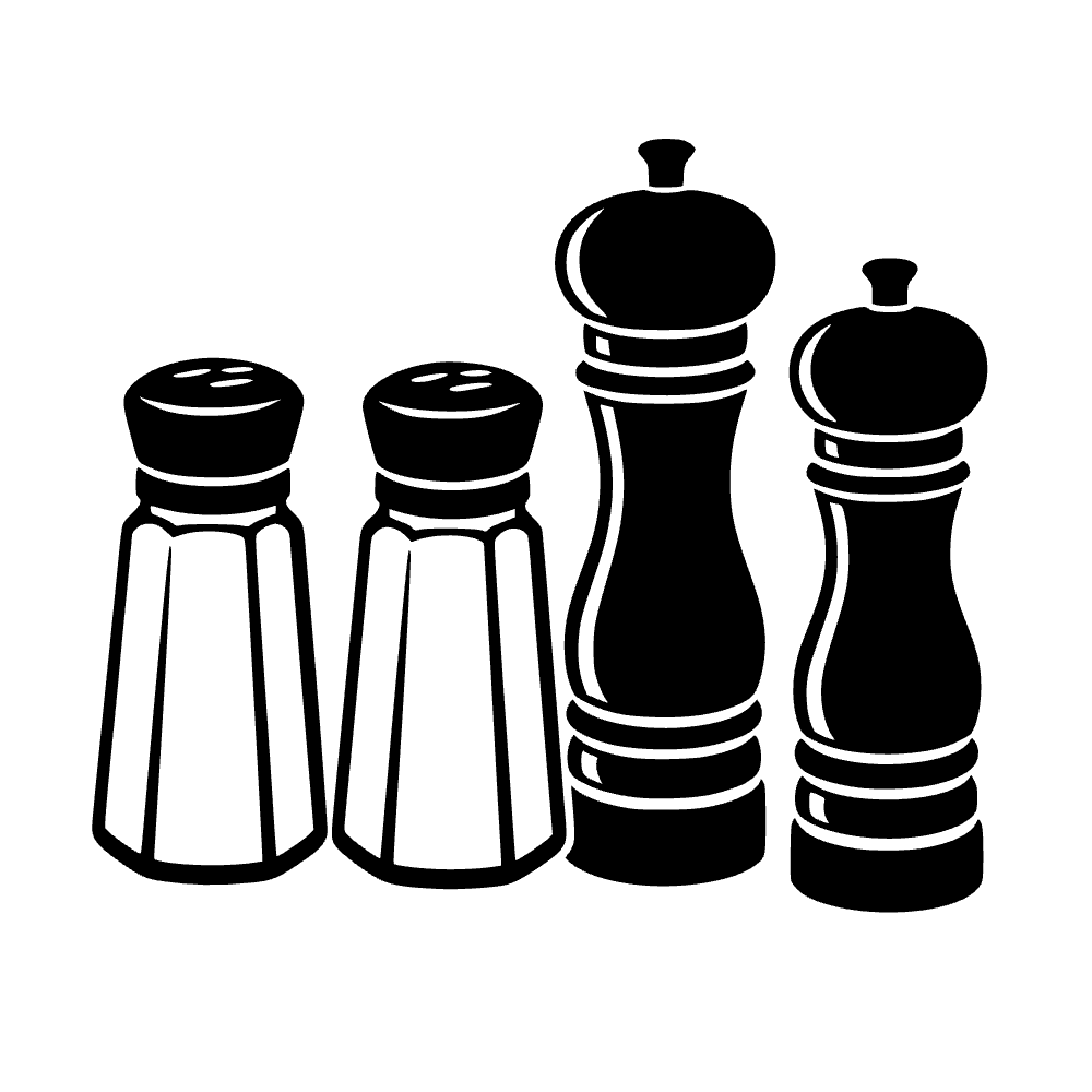 Salero y pimentero — archivo SVG