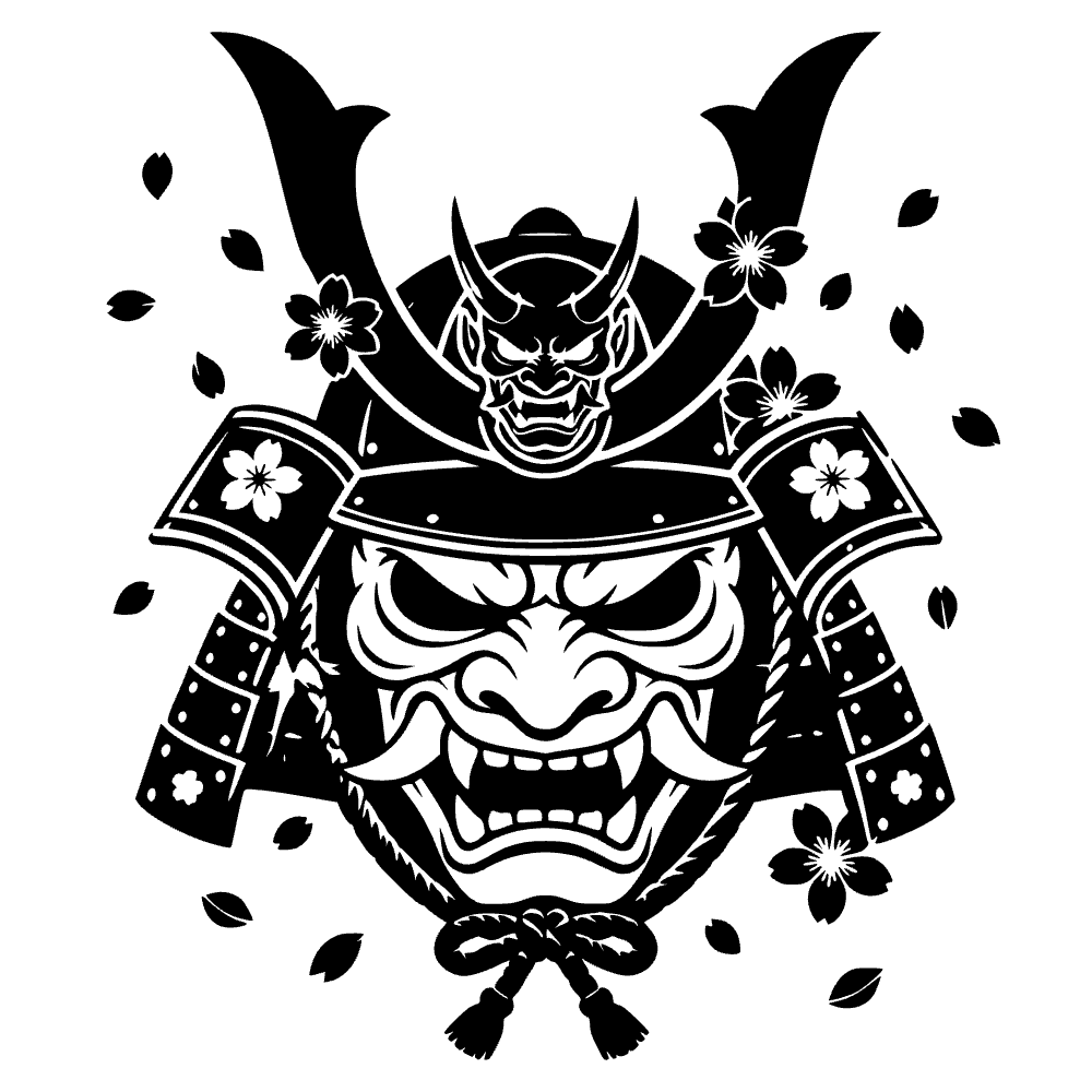 Icono de casco de samurái — archivo SVG