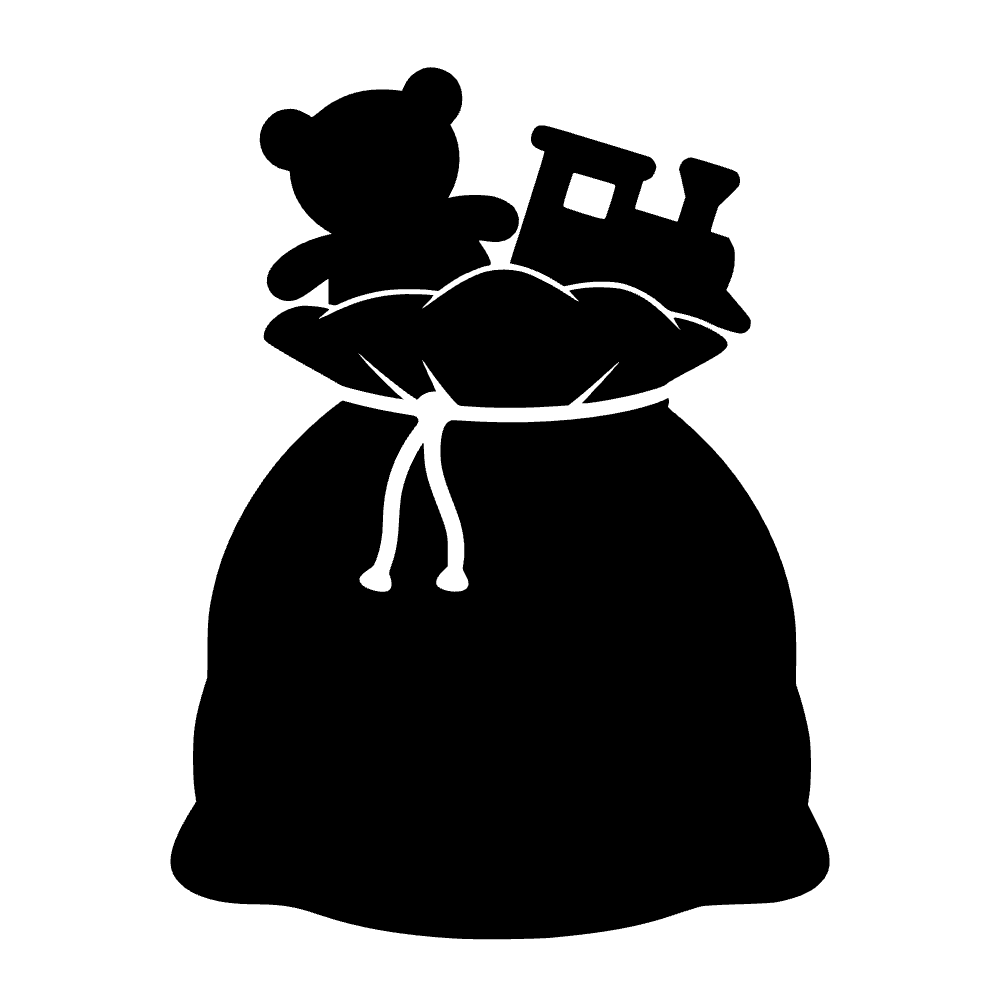 Saco de juguetes de Santa — archivo SVG