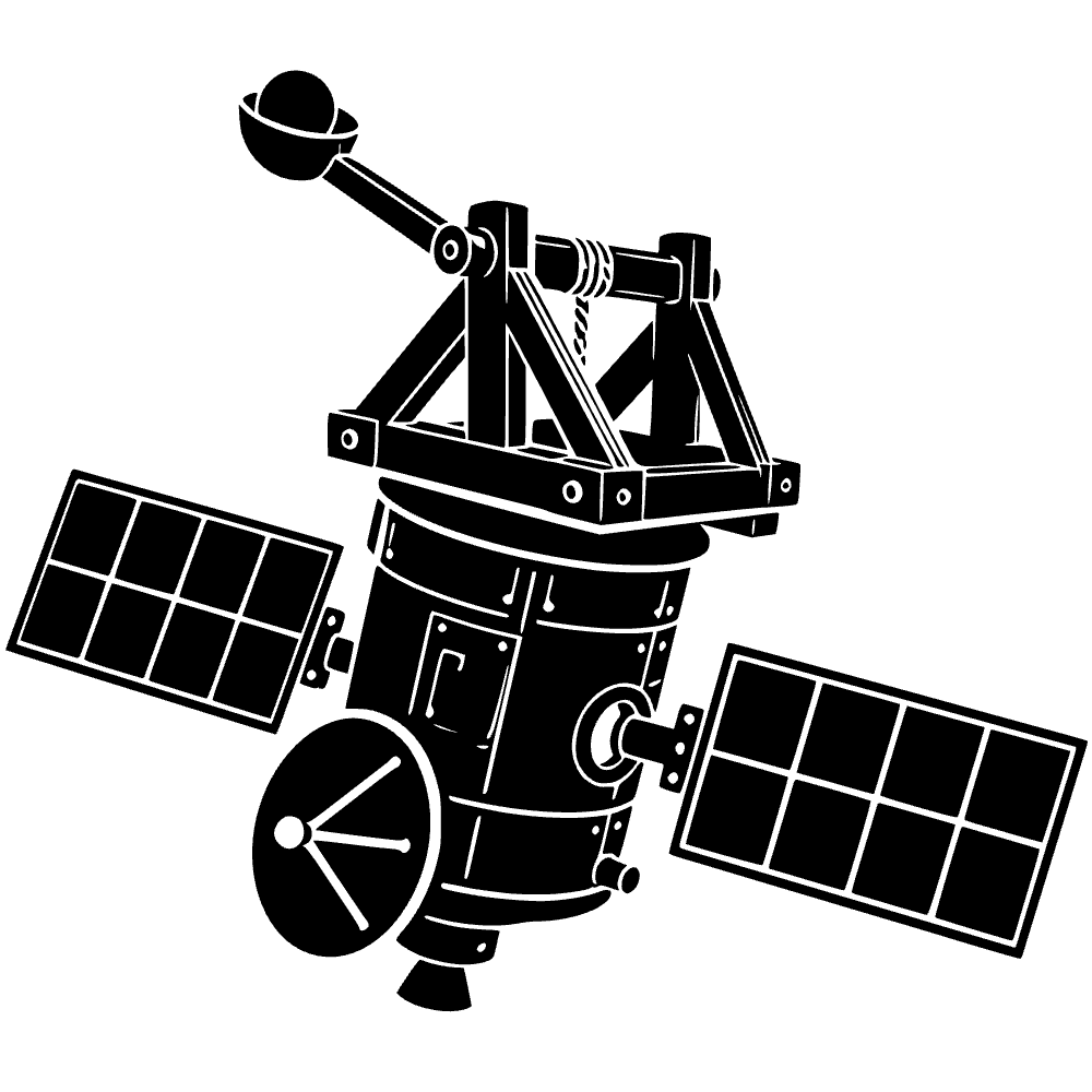 Catapulta medieval armada de satélite — archivo SVG