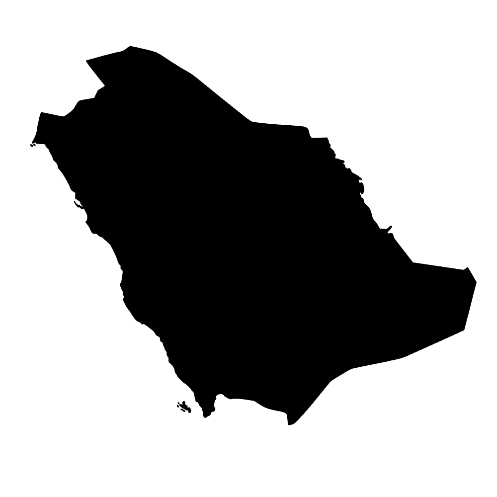 Mapa de Arabia Saudita — archivo SVG