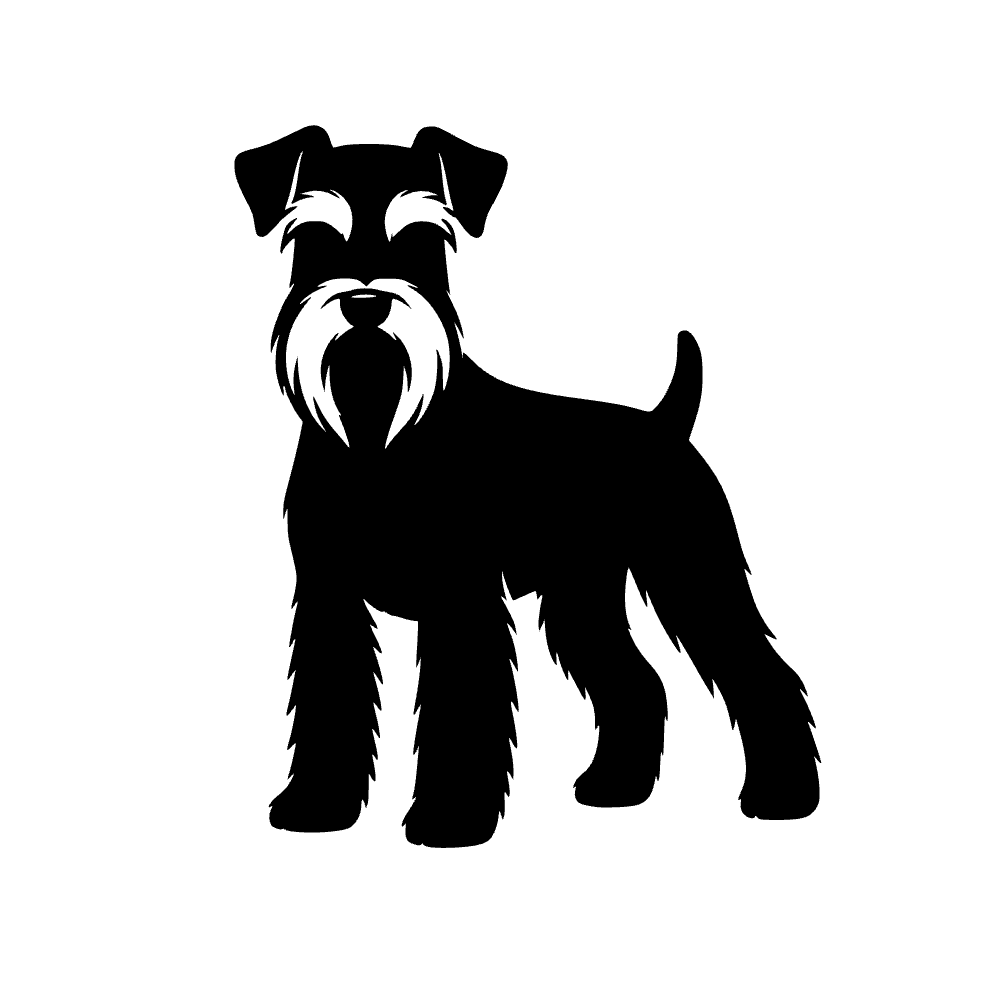 Perro schnauzer — archivo SVG