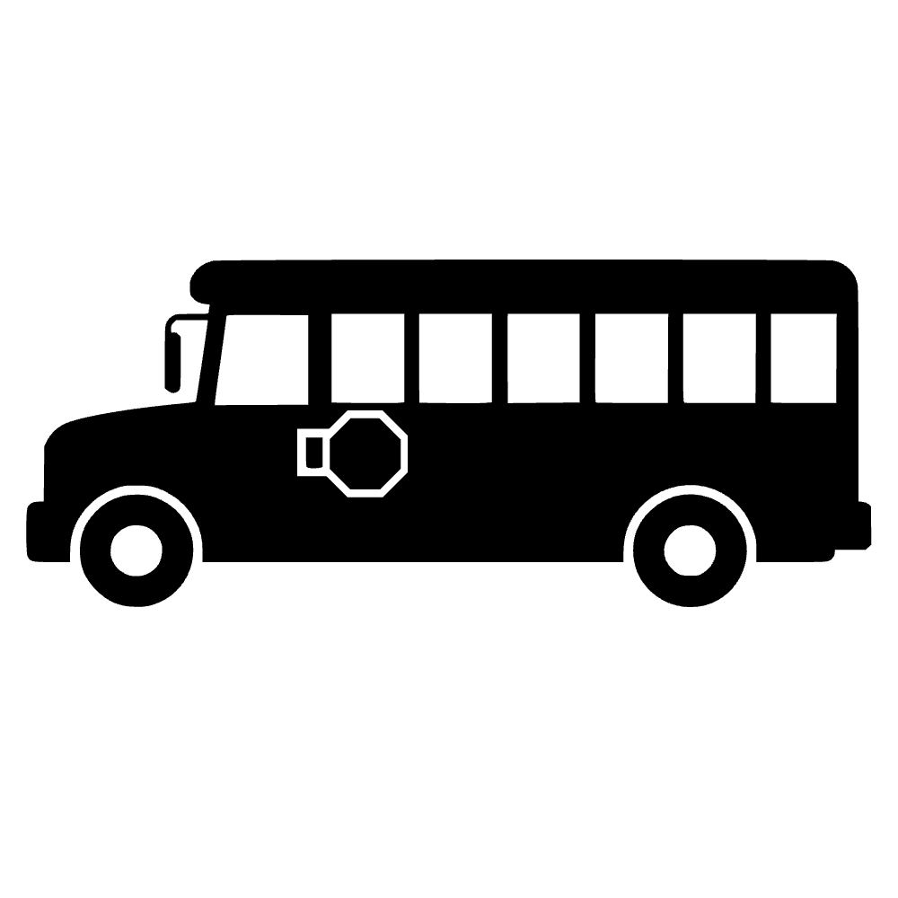 Frente de autobús escolar — archivo SVG